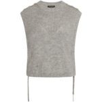 Bruuns Bazaar Parisa Regiza Knit Vest - Light Grey Melange
