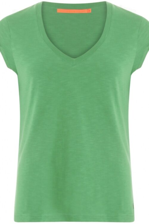 Coster Copenhagen CC Heart Basic V Neck T Shirt – Emerald Green