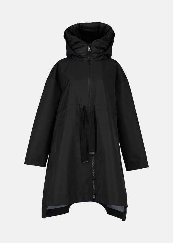 Essentiel Antwerp Affirm Oversized Raincoat - Combo 3 Black A3BL