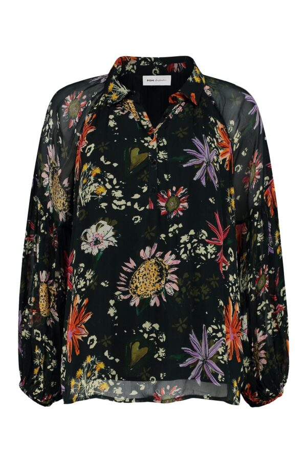 POM Amsterdam SP6596 Top - Flower Love Black