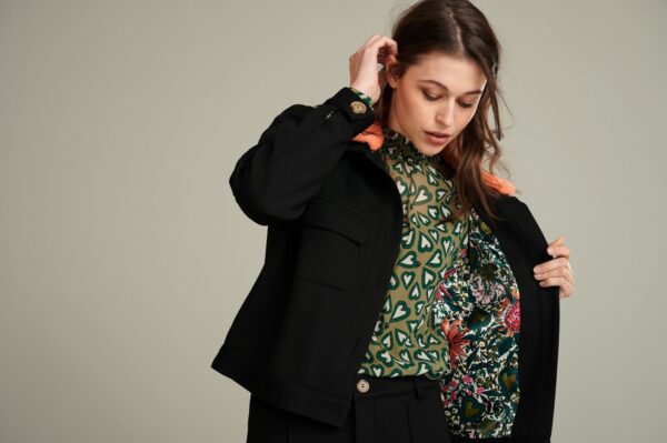 POM Amsterdam SP6620 Blazer - Flower Love Black - Image 2