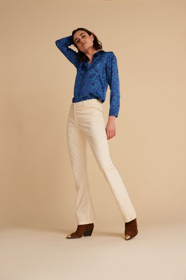 POM Amsterdam SP6676 Blouse - Mila Kisses Silhouette Blue - Image 2