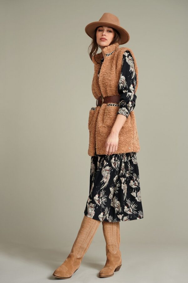 POM Amsterdam SP6691 Dress - Paradise Birds Black - Image 3