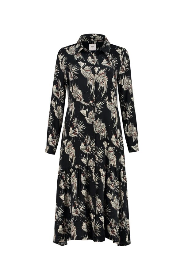 POM Amsterdam SP6691 Dress - Paradise Birds Black