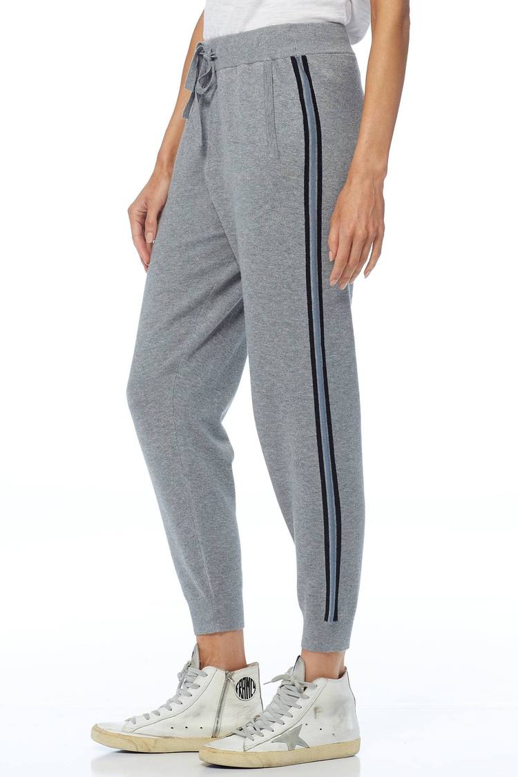 360 Cashmere Brea Pant – Mid Heather Grey / Multi