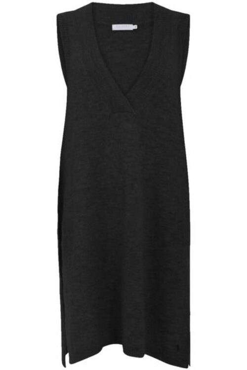 Coster Copenhagen Long Vest in Alpaca – Black