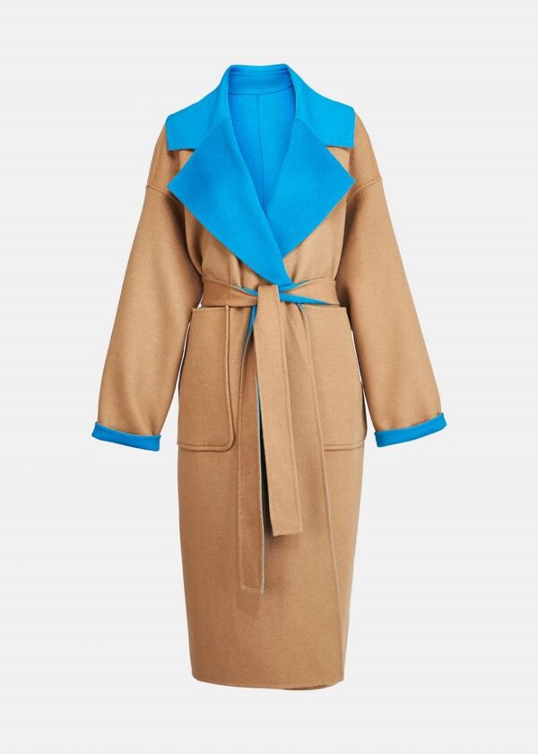 Essentiel Antwerp Affluent Double Faced Coat - Combo 1 Caramel Latte
