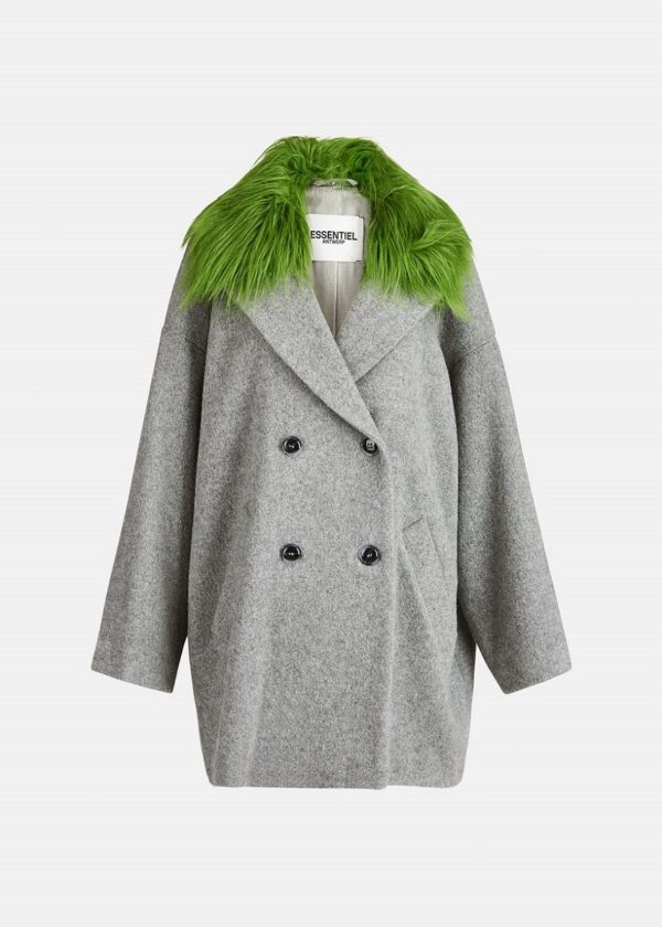 Essentiel Antwerp Apparel Oversized Coat - Smoky Grey