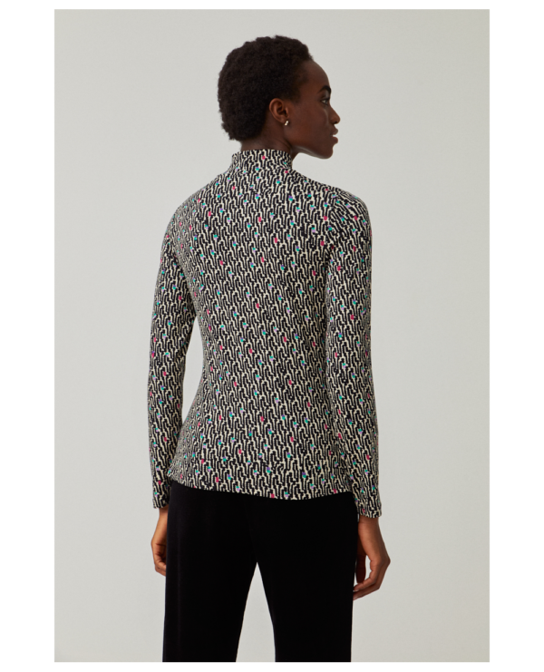 Surkana Long Sleeved Turtleneck Top - Black - Image 4