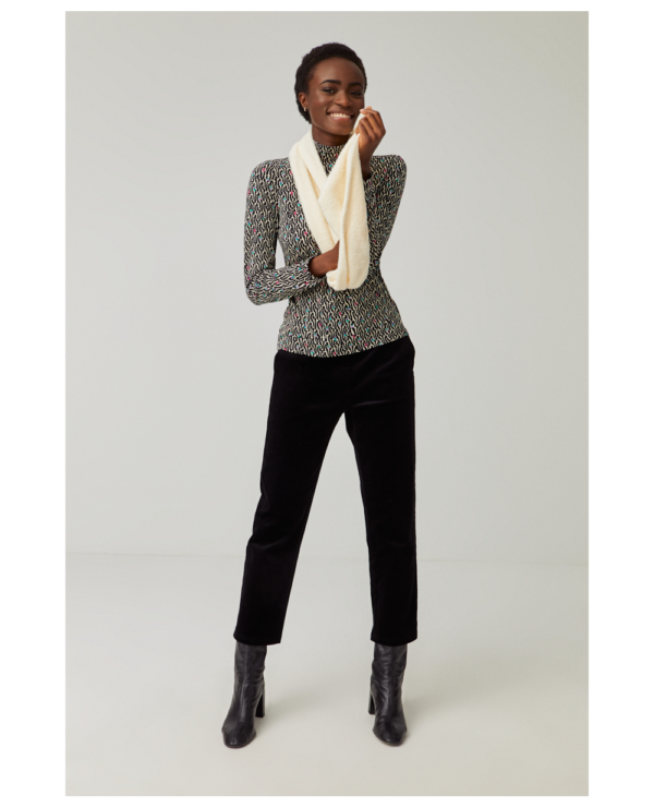 Surkana Long Sleeved Turtleneck Top - Black - Image 2