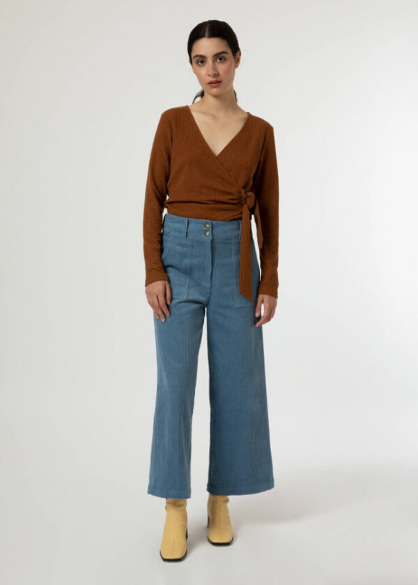 Frnch Prunella Trousers - Bleu Jean
