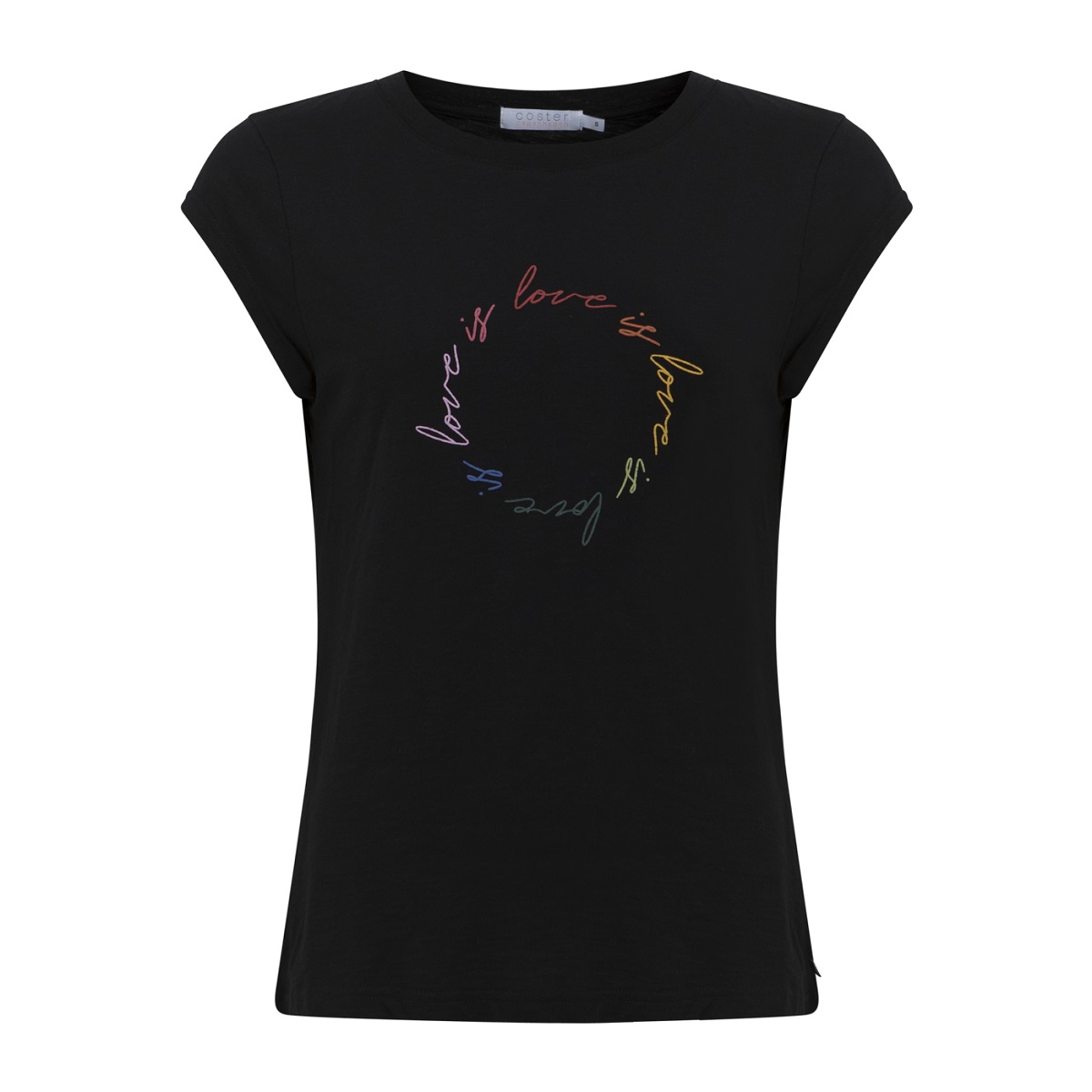 Coster Copenhagen T Shirt With Love Is Print – Black