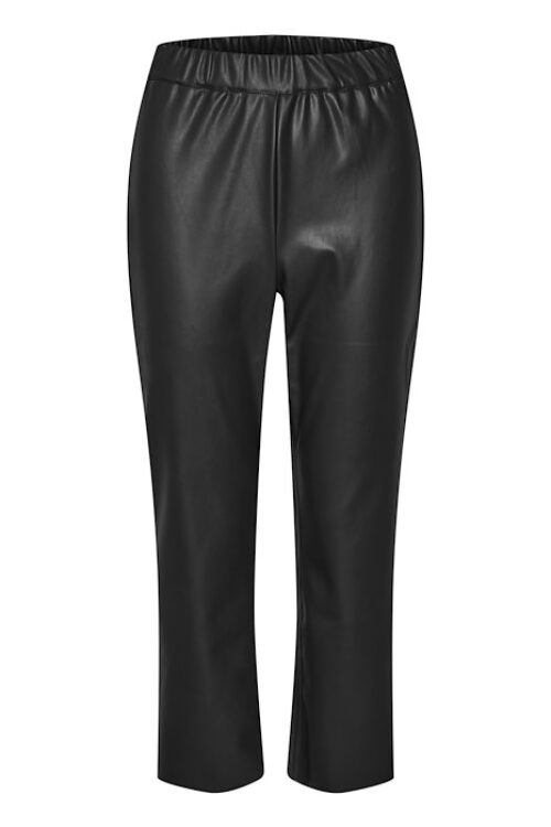 Kaffe KAvirisa Faux Leather Pants – Black Deep