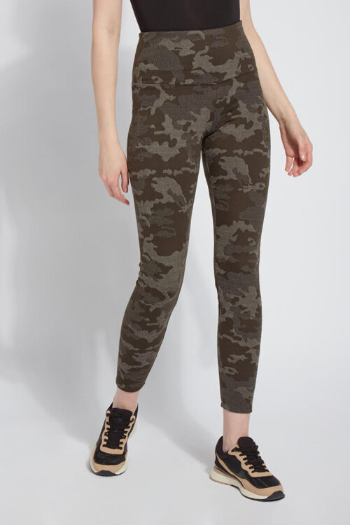 Lyssé Signature Legging – Deep Olive Camo