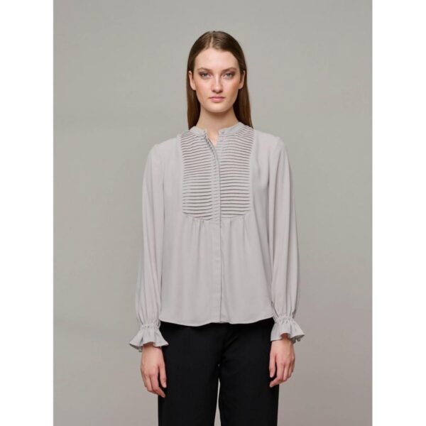 bruuns-bazaar-camilla-astor-shirt-BBW2596-silver-grey-stick-and-ribbon-nottingham
