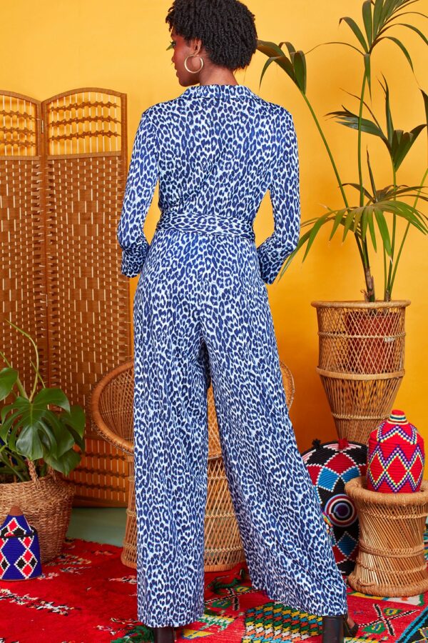 Onjenu Phoenix Jumpsuit - Leopard Navy - Image 2