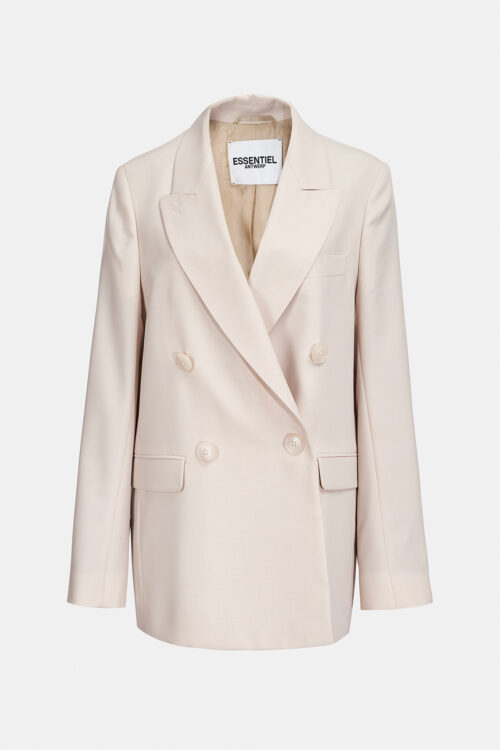 Essentiel Antwerp Bemael Double-Breasted Blazer – Dirty White