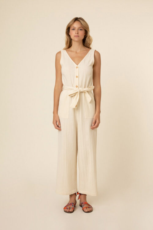 Frnch Laurena Jumpsuit – Creme