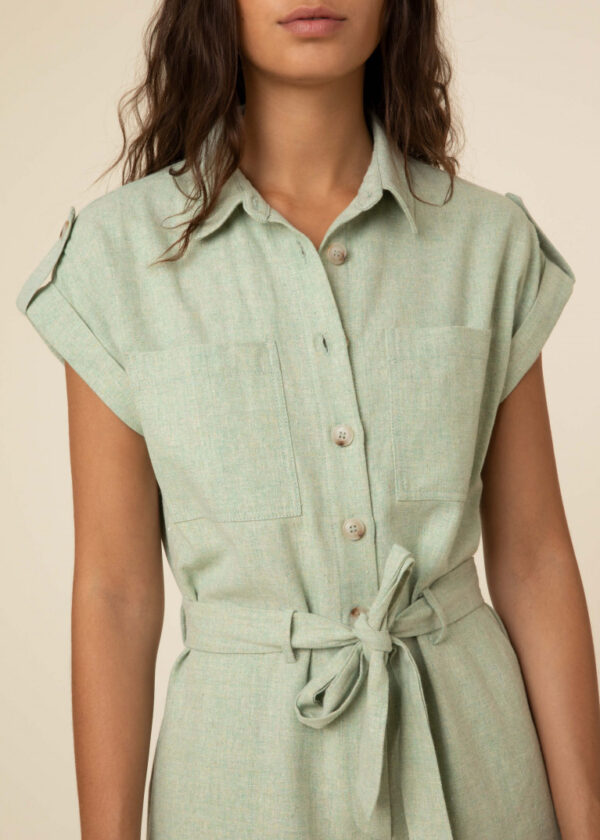 Frnch Melina Playsuit - Vert Pistache - Image 2