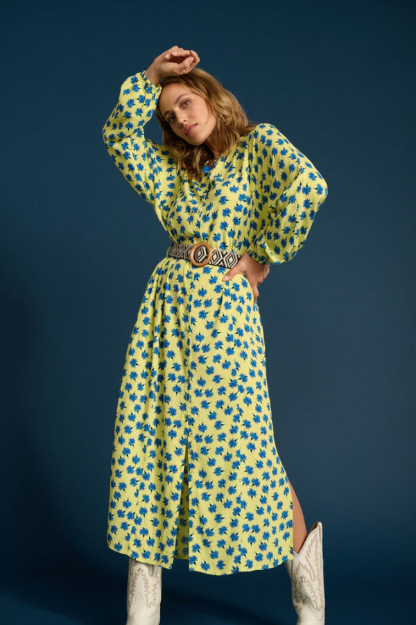 POM Amsterdam SP6844 Dress - Flower Luminous Lime - Image 2