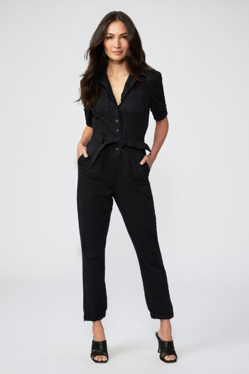 Paige Mayslie Jumpsuit – Washed Black