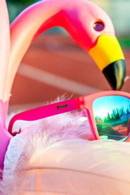 Goodr Flamingos On A Booze Cruise Sunglasses