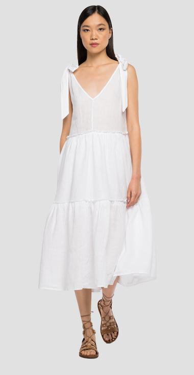 replay-linen-dress-white-stick-and-ribbon-nottingham