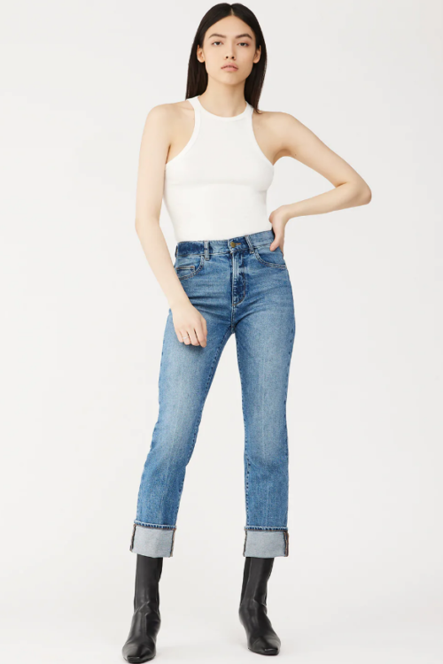 DL1961 Patti Straight Jean – Oasis Cuffed