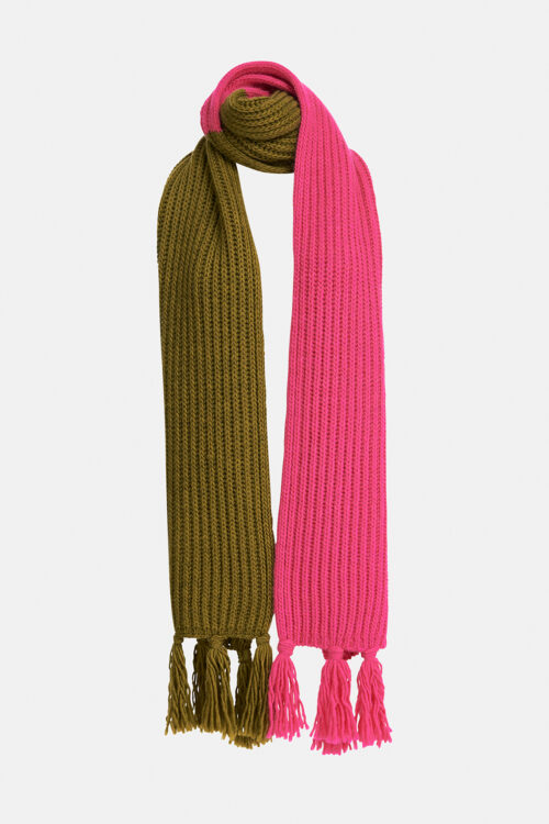 Essentiel Antwerp Ciamonds Scarf – Pink/Green