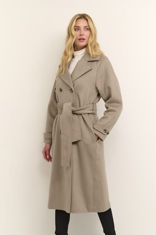 Kaffe KAlisette Double Breasted Coat – Amphora