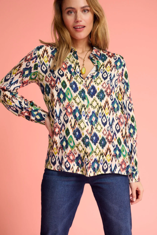 POM Amsterdam SP7082 Blouse – Mila Crafts Ecru