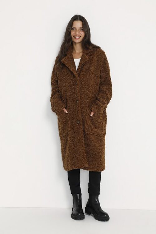 Kaffe KAbalma Teddy Coat – Toffee