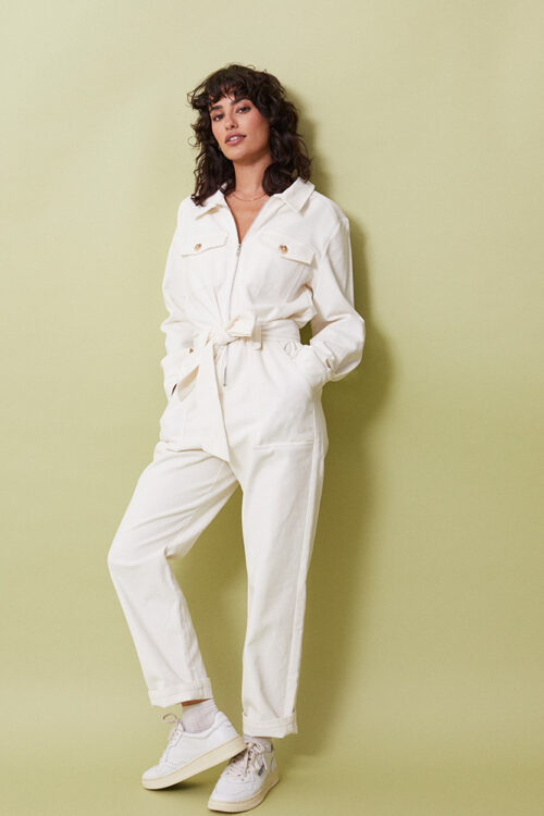 Grace & Mila Gemeaux Jumpsuit – Beige