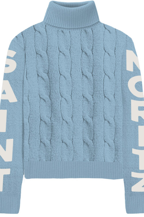 MC2 Saint Barth Adler Turtleneck Sweater – Blue