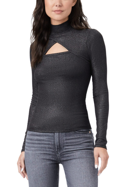 Paige Sonata Top – Black / Silver