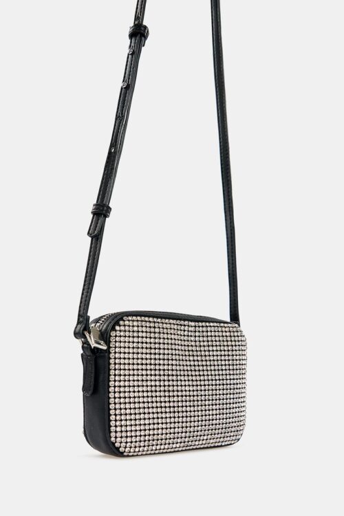 Essentiel Antwerp Cranilia Rhinestone Mini Bag – Black