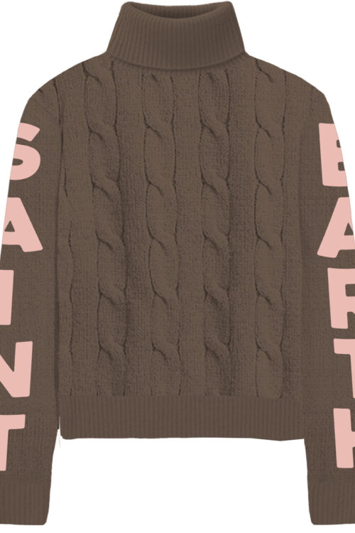 MC2 Saint Barth Adler Turtleneck Sweater – Brown