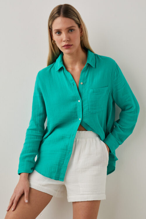 Rails Ellis Shirt – Emerald