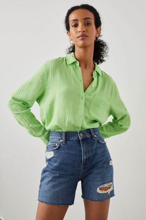 Rails Ellis Shirt – Jade Lime