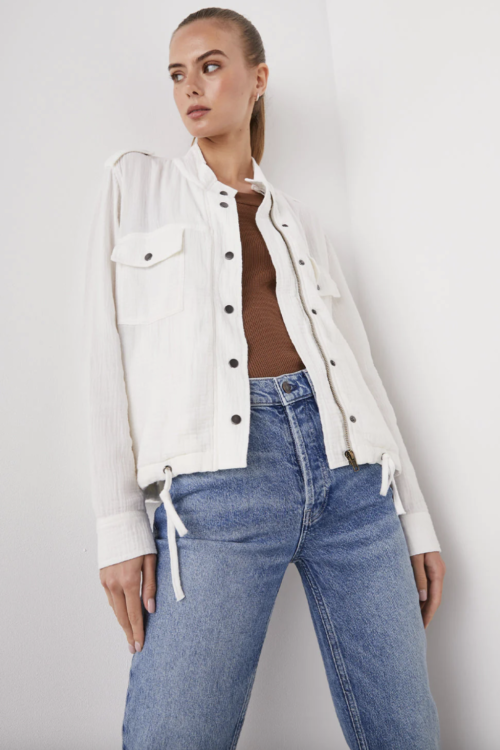 Rails Collins Jacket – Gauze White