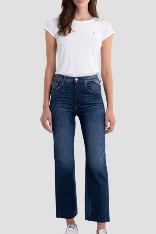 Replay Reyne Wide Leg Jeans – Medium Blue