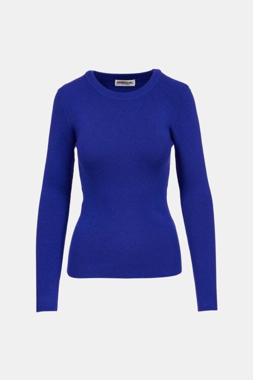 Essentiel Antwerp Deseo Rib-Knit Sweater – Voltage Blue