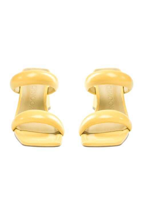 Sofie Schnoor Patent Heeled Mule – Yellow