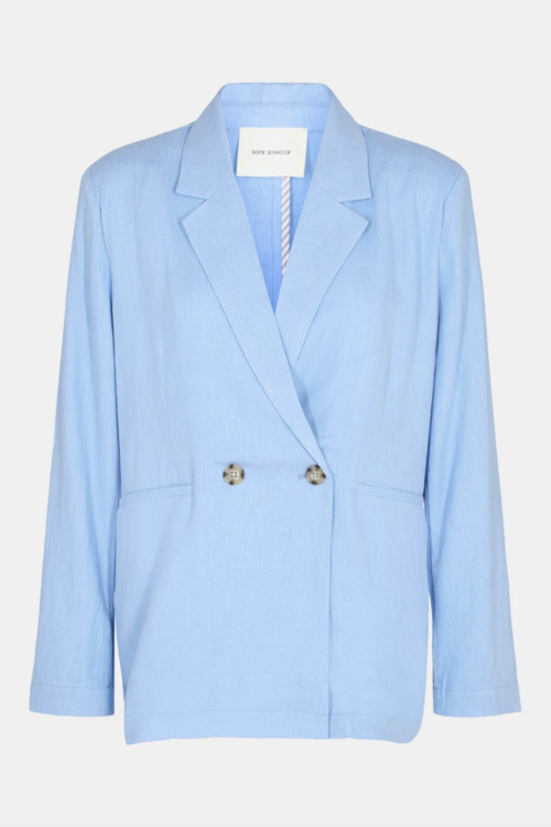Sofie Schnoor Relaxed Boyfriend Blazer – Bright Blue
