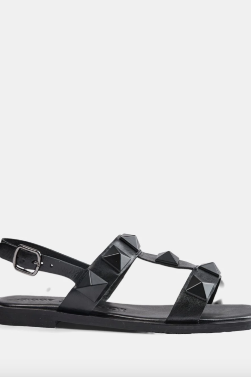 Sofie Schnoor Studded Flat Gladiator Sandal – Black