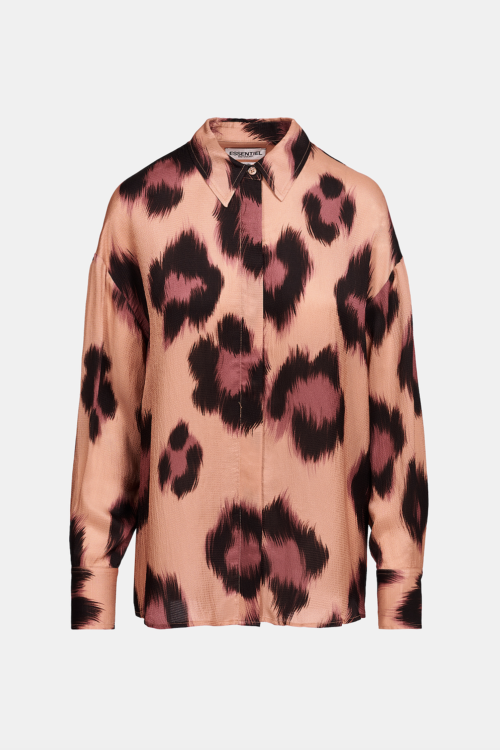 Essentiel Antwerp Dragon Oversized Shirt – Brown