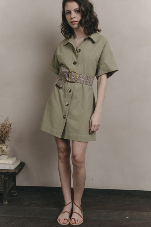 Grace & Mila Johanne Dress – Khaki