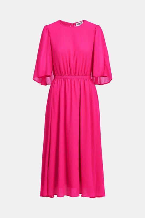 Essentiel Antwerp Dazzers Cape Midi Dress – Fuchsia