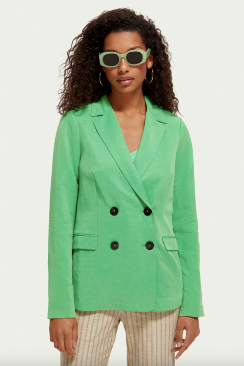 Scotch & Soda Double Breasted Blazer – Bright Parakeet