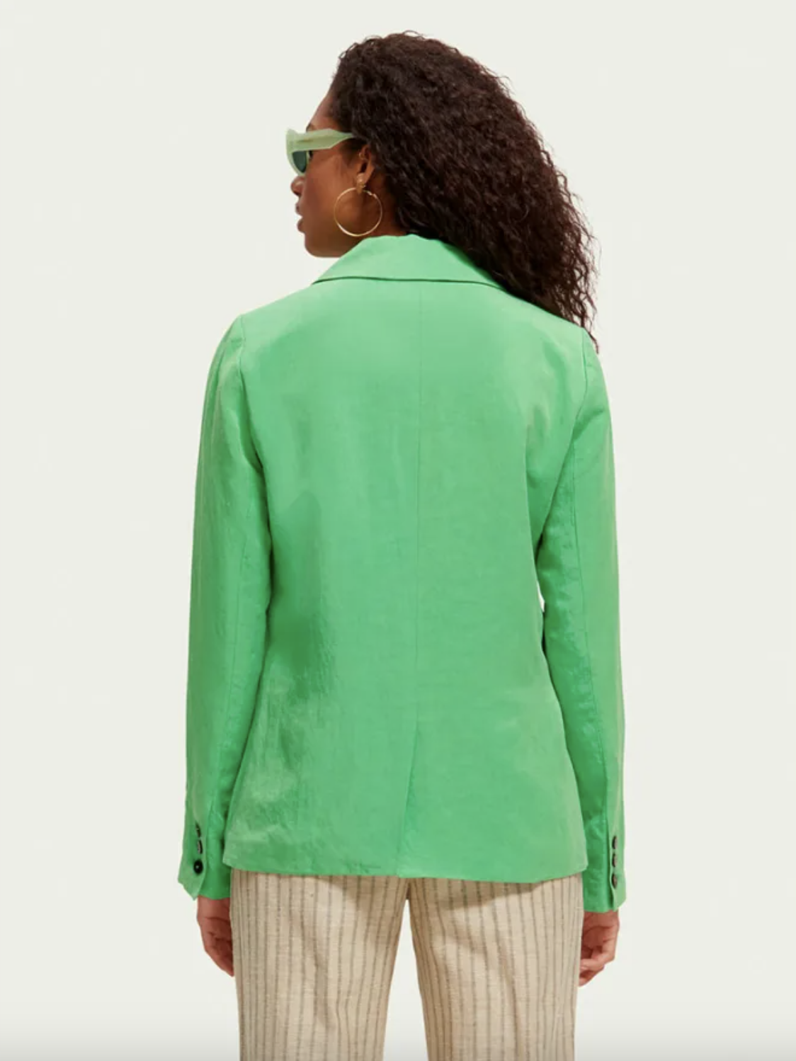 Scotch & Soda Double Breasted Blazer - Bright Parakeet